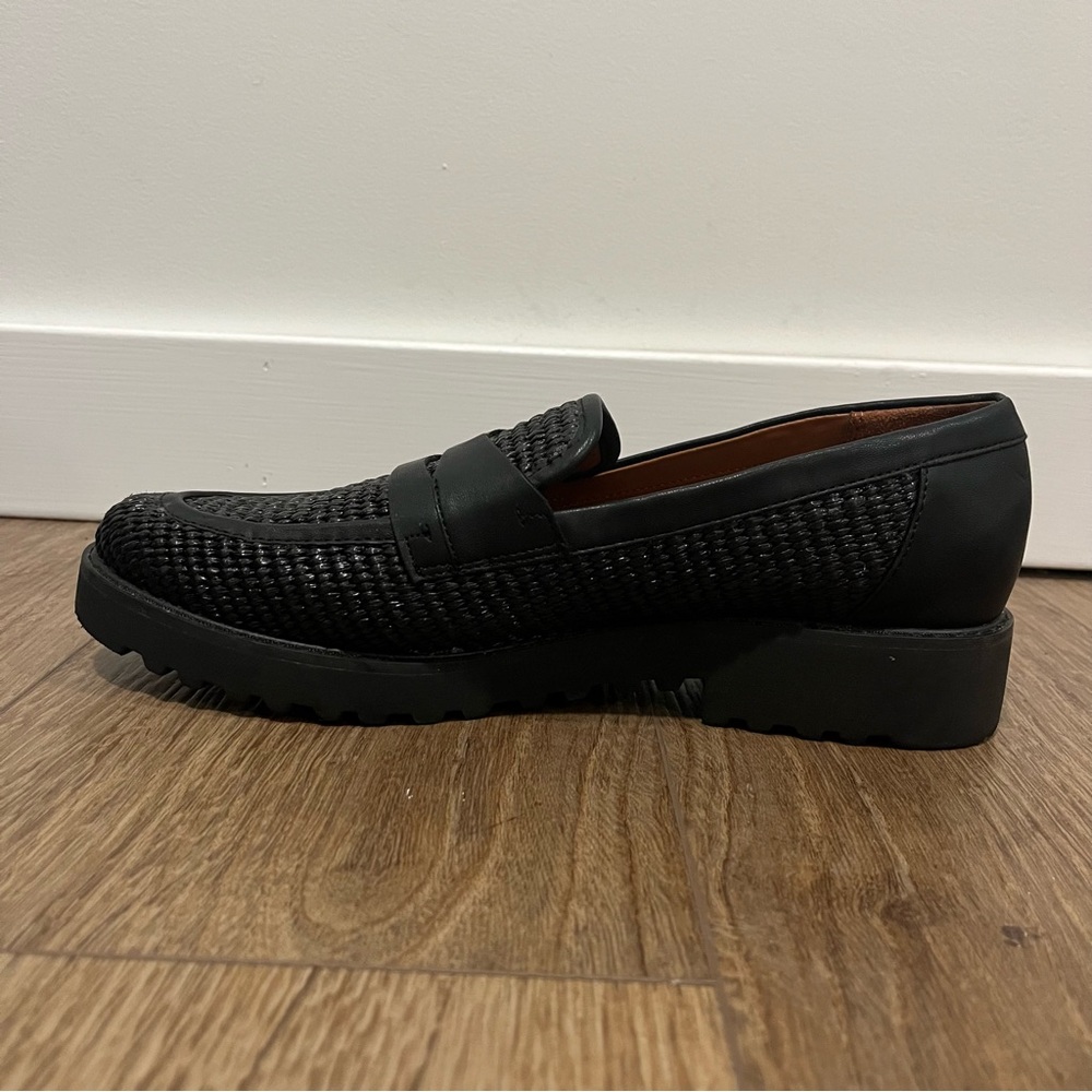 Franco Sarto Cassandra Woven Platform Slip-On Penny Loafers Women’s Size 9.5 - Picture 12 of 13